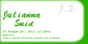 julianna smid business card